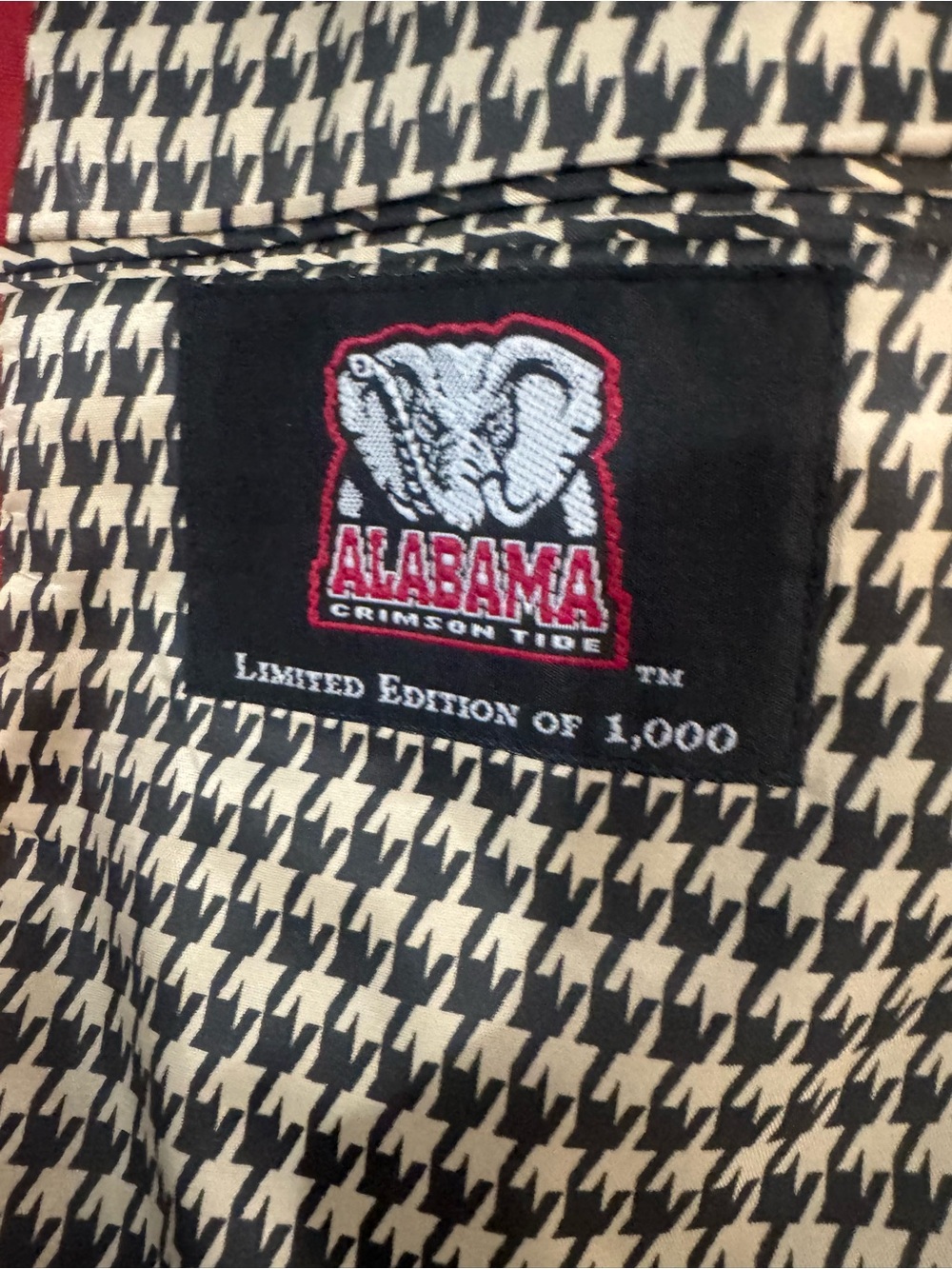 University of Alabama LTD. EDITION (1 of 1000) Men's Red  Sport Coat W/UA Insig